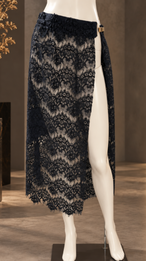 Koronkowy pas NOIR LACE | Nun.mi