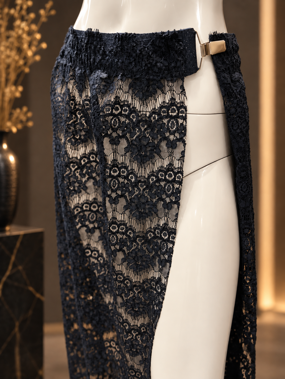 Koronkowy pas NOIR LACE | Nun.mi - obrazek 2